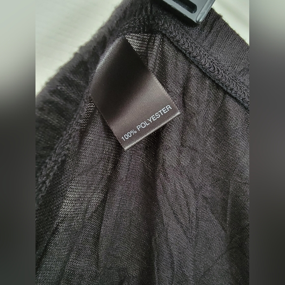 NWT Avenue Black Crinkle Maxi Skirt - Picture 4 of 7